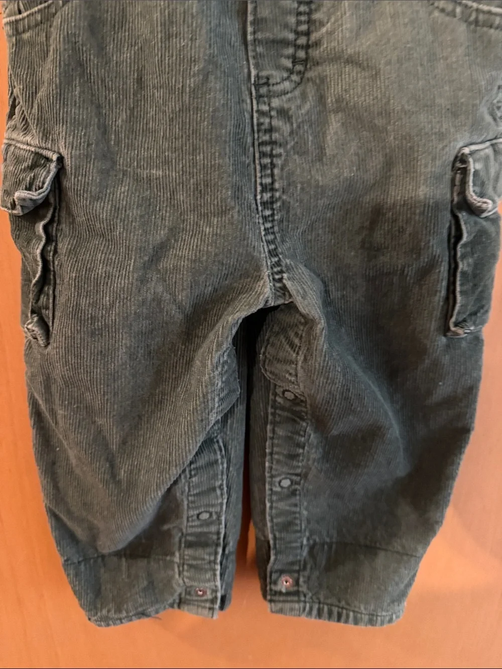 OshKosh B'gosh Baby Boys Corduroy Overalls Olive Green Size 18 Months